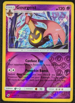 Gourgeist 2017 Crimson Invasion Reverse Holo Rare Pokemon Card 45/111 (NM) - Image 1