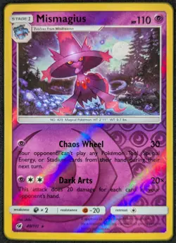 Mismagius 2017 Crimson Invasion Reverse Holo Rare Pokemon Card 40/111 (NM) - Image 1