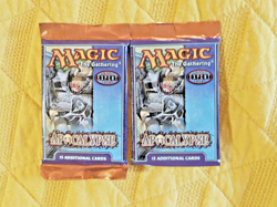 Two (2) Apocalypse MTG Magic the Gathering Sealed Booster Packs - Image 1