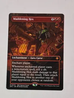 Maddening Hex #70 Borderless Mythic MTG Special Guests Duskmourn NM English - Image 1