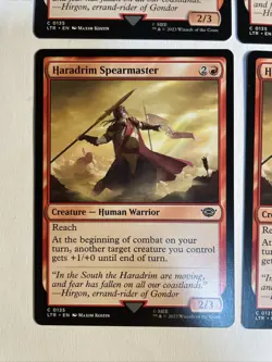 4x Mtg Lord Of The Rings Haradrim Spearmaster NM Magic The Gathering - Image 2