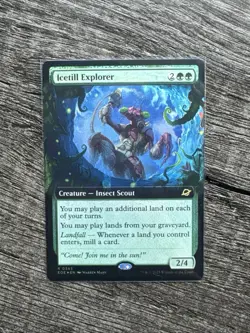 MTG FOIL Icetill Explorer (Extended Art) English EOE - Image 1
