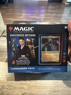 MTG Universes Beyond: Doctor Who Masters Of Evil Commander Deck New Sealed - Image 1
