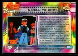 1999 Topps Mewtwo Strikes Back A Call To Arms #16 Blue Logo Non Foil Pokemon - Image 2