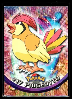 1999 Topps TV Animation Pidgeotto #17 Black Logo Non Foil Pokemon Card - Image 1