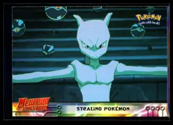 1999 Topps Mewtwo Strikes Back Stealing Pokemon #27 Non Foil Pokemon Card - Image 1