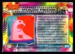 1999 Topps Mewtwo Strikes Back Stealing Pokemon #27 Non Foil Pokemon Card - Image 2
