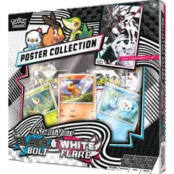 Pokemon TCG SV10.5 Black Bolt & White Flare Unova Poster Collection Box Sealed - Image 1