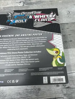 Pokemon TCG SV10.5 Black Bolt & White Flare Unova Poster Collection Box Sealed 196214129214 - Image 3