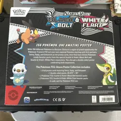 Pokemon TCG SV10.5 Black Bolt & White Flare Unova Poster Collection Box Sealed - Image 2
