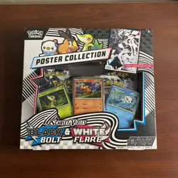 Pokemon TCG SV10.5 Black Bolt & White Flare Unova Poster Collection Box Sealed - Image 1