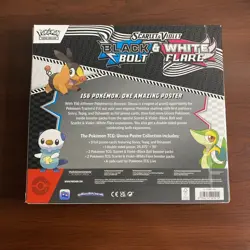 Pokemon TCG SV10.5 Black Bolt & White Flare Unova Poster Collection Box Sealed - Image 2