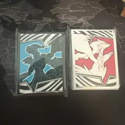 Pokemon White Flare & Black Bolt ETB Sleeves - Sealed (65 Count) BOTH - Image 1