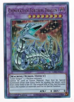 Yugioh Chimeratech Fortress Dragon GFP2-EN123 Ultra Rare 1st Ed NM - Image 1
