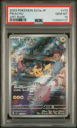 Pokemon Pikachu PSA10 Card 151 sv2a173 Japanese 2023 Art Rare - Image 1