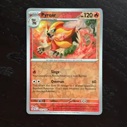 Pyroar 032/193 Pokemon Paldea Evolved SV02 Reverse Holo Uncommon Card NM - Image 1