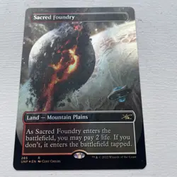 Magic: The Gathering Sacred Foundry Unfinity borderless Foil Card 285 - Image 1