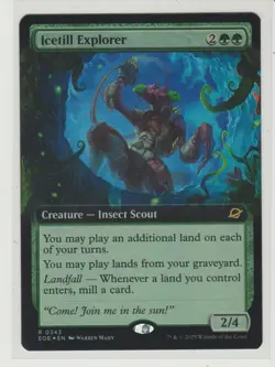 Icetill Explorer Extended Art Foil Rare MtG Card EOE 343 - Image 1