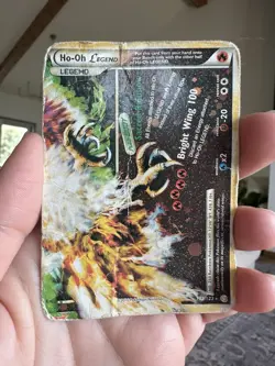Pokemon Ho-Oh Legend Holo Card 112/123 HeartGold SoulSilver Bottom - Image 1