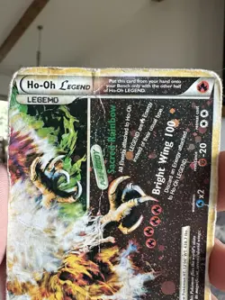 Pokemon Ho-Oh Legend Holo Card 112/123 HeartGold SoulSilver Bottom - Image 2