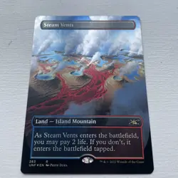 Steam Vents Full Art UNF 283 Rare Card Foil Magic The Gathering - Image 1