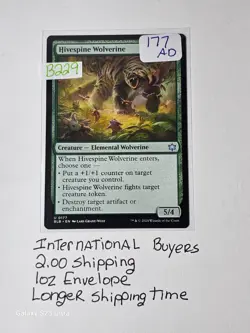 Card #177 Hivespine Wolverine - Floof Meets Fury! Buy Now or I’ll Cry! - Image 1