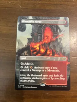 x1 Blazemire Verge DSK Duskmourn MTG 329 RARE BORDERLESS M/NM 1x - Image 1