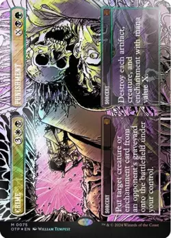 MTG English Crime / Punishment (Textured Foil) NM Foil - Image 1