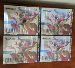 4 Magic The Gathering MTG Final Fantasy Collector Booster Omega Boxes SEE DETAIL - Image 1
