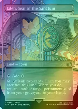 Eden, Seat Of The Sanctum - 355 - Magic: Final Fantasy MTG - Borderless - FOIL - Image 1
