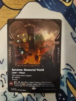 Mtg Edge Of Eternities Kavaron, Memorial World *Galaxy Foil* 376 IN HAND EoE - Image 1