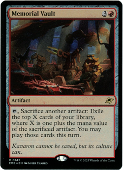 Memorial Vault (Foil) - 0145 - Edge of Eternities - MTG - NM/M - Image 1