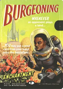 MTG Burgeoning (0126) *Non-Foil* Borderless Poster Edge Of Eternities NM/MT - Image 1