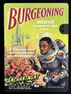 MTG Burgeoning (0126) *Non-Foil* Borderless Poster Edge Of Eternities NM/MT - Image 1