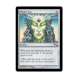 WOTC MtG Mirrodin Mind's Eye (R) (Foil) VG - Image 1