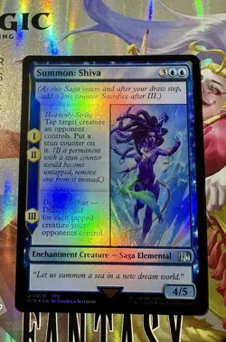 MTG Final Fantasy Saga Summon: Shiva Foil 0078 - Image 2