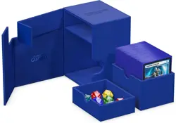 Water-Repellent Flip'n'Tray 133+ - Blue Card Case with Removable Compartments - Image 6