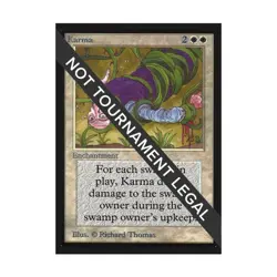 WOTC MtG International Ed. Karma (U) NM - Image 1