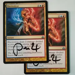 Magic The Gathering - 1x Signed Electrolyze (mtg) Guildpact - Image 1