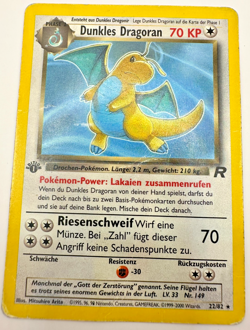 Pokemon Karte TCG Dunkles Dragoran 22/82 1.Team Rocket Holo Rare Deutsch HP - Image 1
