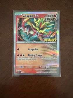 Gouging Fire SVP151 Pre Release Promo Surging Sparks Pokemon TCG NM - Image 1