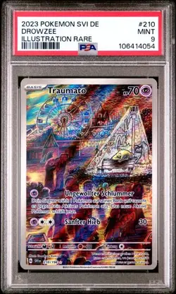 Pokemon Traumato PSA9 Karmesin und Purpur SVI 210 Deutsch 2023 ILLUSTRATION RARE - Image 1