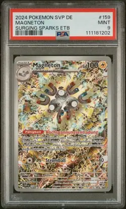 Pokemon Magneton PSA9 Black Star Promo SVP 159 - German Stormy Sparks etb - Image 1