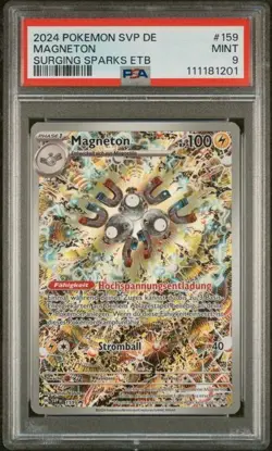 Pokemon Magneton PSA9 Black Star Promo SVP 159 - German Stormy Sparks etb - Image 1