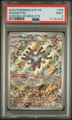 Pokemon Magneton PSA9 Black Star Promo SVP 159 - German Stormy Sparks etb - Image 1