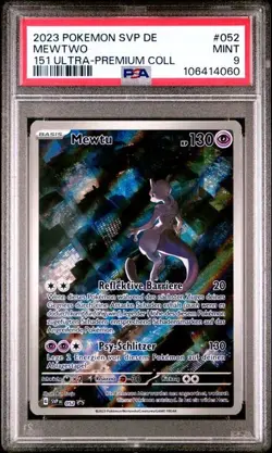 Pokemon Mewtwo PSA9 SV Black Star Promo SVP 052 German ULTRA-PREMIUM COLLECTION - Image 1