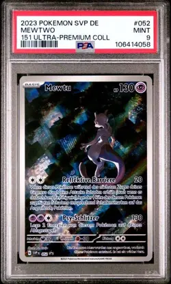Pokemon Mewtwo PSA9 SV Black Star Promo SVP 052 German ULTRA-PREMIUM COLLECTION - Image 1