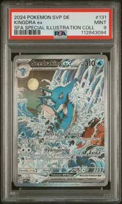 Pokemon Seedraking ex PSA9 SV Black Star Promo SVP 131 - German Mist of Legends - Image 1