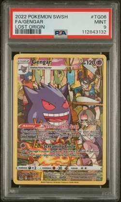Pokemon Gengar PSA9 Verlorener Ursprung LORTG06 Englisch 2022 ILLUSTRATION RARE - Image 1