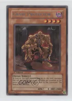 Grave Protector 1st Ed. YuGiOh Ancient Sanctuary #AST-077 2004 fm0 - Image 1